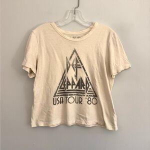 Def Leppard Cream Graphic Tee M